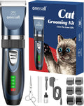 oneisall Quiet Cat Clippers for Matted & Long Hair and 2-Speed Pet Paw Trimmer