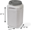 Mighty Tuff Airtight Dog Food Storage Container – 13 Gal, up to 54 lb Capacity – Cat and Dog Food Container with Twist Lid & Handles – BPA-Free, Made in USA