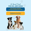 123 Treats | Dog Rawhide Bones Chews 3-4" (50 Count) Premium Rawhide Dog Bones | Free Range Grass Fed Cattle with No Hor
