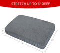 Dog Bed Covers Soft Plush Replacement Washable, Waterproof Pet Bed Liner Grey 36x27 Inches, for Dog/Cat, Cover Only