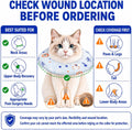 Cat Recovery Collar, Soft Waterproof Donut Cone for Cats After Surgery, Adjustable Anti-Lick Elizabethan Collar Alternative for Wound Healing, Hair-Resistant Pet Neck Pillow for Cats & Small Dogs,M