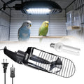 GlowUp UVB 2.4 Bird Cage Light Combo Kit, 20W UVB Bird Light Bulb, Deep U-Shaped Lamp Fixture with Compact Fluorescent Bulb E26 for Captive Birds, Reptiles