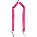 Blueberry Pet Essentials Durable Classic Double Dog Leash Coupler, French Pink, Small, Dual Walking & Training Leashes for Two Dogs