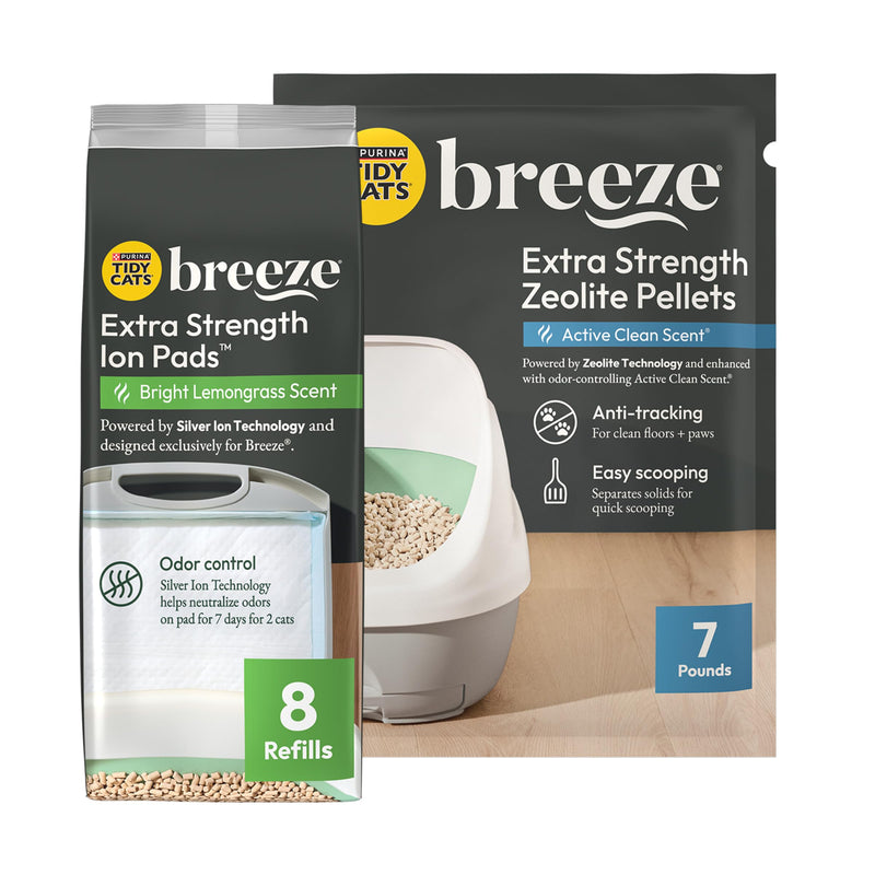 Purina Tidy Cats Breeze Cat Litter Extra Strength Refill Bundle