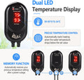 AQQA Aquarium Heater 300W, Submersible Fish Tank Heater for 40-70 Gallon