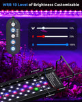 SEAOURA WRB LED Aquarium Light with Timer for 18-24in Freshwater Fish Tank