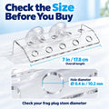 kcrygogo Coral Frag Holder Acrylic Coral Frag Rack with Powerful Double Suction Cups Suitable for Household Fish Tanks (