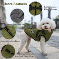Warm Dog Winter Coat, Fashion Sports Cold Weather Jacket with Built-in Harness, Reflective & Adjustable Comfortable Pet 