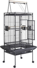 Panana Large Bird Cages Parrot Cage Wide Flight Metal Animal Cage for Budgie Parakeet Conure with Rolling Stand Wheels (