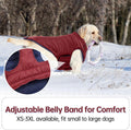 Lelepet Reversible Dog Coat Windproof Dog Jacket Lightweight Puffer Vest