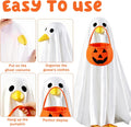 Halloween Goose Outfit Ghost Porch Goose Clothes for Outdoor Lawn Decor
