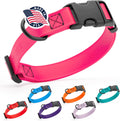 Dogline Biothane Waterproof Dog Collar with Quick Release Buckle Strong Coated Nylon Webbing with Odor- Proof for Easy C