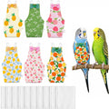 6 Pack Reusable Bird Diapers with 10 Washable Pads
