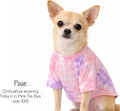 Pet Passion Toby II Dog T-Shirt, 3 Pack, Pink Tie Dye, Small