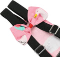 BestParts 2pcs Adjustable Diaper Waterproof Reusable Diapers, Cloth Diaper Wearable Poultry for Farm Pet Goose, Pet Duck,Pet Chicken, Sliding Version (Yellow + Pink, M(1.68-4.37pounds), 2, Count)