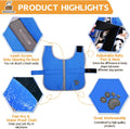 Queenmore Cold Weather Dog Coats Loft Reversible Winter Fleece Dog Vest Waterproof Pet Jacket Available in Extra Small, 