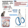 Upgraded Cat & Bearded Dragon Nail Clippers with 2mm Safety Guard - Stainless Steel Small Animal Nail Trimmer for Lizard