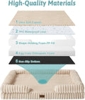 COZY KISS Orthopedic Dog Bed for Small Dogs, Washable Dog Bed, 30"x20"
