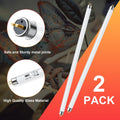 LUCKY HERP T5 UVB Reptile Light 2 Pack, 24W UVB 10.0 Reptile Light Bulb, UVA UVB Fluorescent Lamp Tube, UVB Lamp for Liz