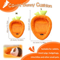 Bunny Bed Rabbit Bed Carrot Shape Bunny Beds Soft Comfortable Rabbits Beds Machine Washable Indoor Guinea Pig Bed Cute S