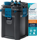 OASE BioMaster 2 Thermo 250 Canister Filter for Aquariums – External Aquarium Filter with Built-in Heater – EasyClean Pr