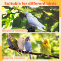 4 Pcs Bird Diaper, Parrot Diaper, Reusable Bird Clothes with Adjustable Straps & Waterproof Inner, Pet Bird Diapers for 