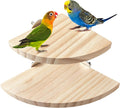 2 PCS Bird Perches for Cage, Fan Bird Perch, Flat Perches for Birds Cages, Birds Platform for Parakeet Conure Cockatiel 