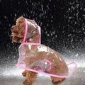 Pet Raincoat,Small Dog Waterproof Puppy Raincoat Coat Transparent Pet Dog Rainwear Clothes for Small Dogs Cats (S, Pink)