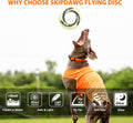 SKIPDAWG Dog Flying Disc Tug Toy, Glow Dog Fetch Toy for Outdoor Play