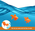 Sumind 15 Pcs Fake Goldfish Plastic Floating Artificial Goldfish for Tank
