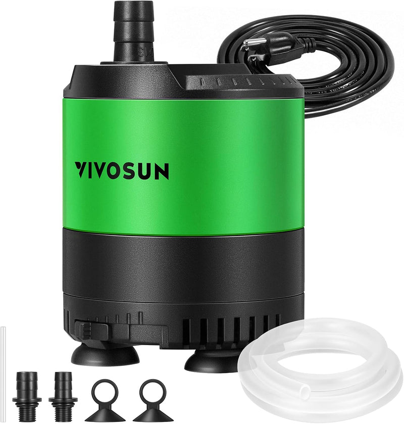 VIVOSUN 400GPH Sub Water Pump for Fish Tank, Pond, Aquarium, Hydroponics