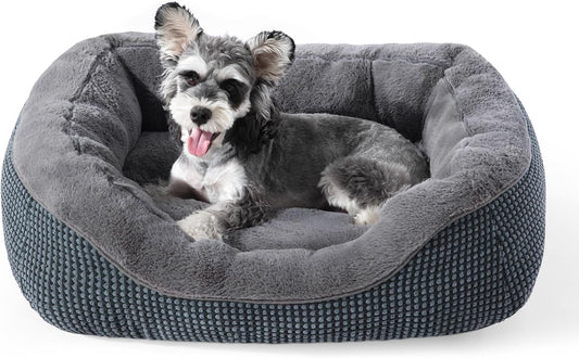 INVENHO Small Dog Bed for Small Dogs, Cat Beds for Indoor Cats Washable, Orthopedic Dog Bed, Warming Soft Calming Sleepi