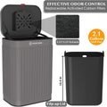 PAWZIDEA Wall Mount Dog Poop Trash Can Outside Odor Control, 2.1 gal. Small