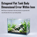 6 Gallon Rimless Aquarium Fish Tank, Ultra-Clear Nano Glass Rectangular Fish Tank L15.7＂×W9.05＂×H9.8＂ Thickness 6mm Glas