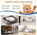 Cat Heating Pad for Bed Wamming: Electric 21.65"x13.77" Heated Cozy Mat with Removable Washable Cover Indoor Pet House P