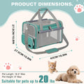 Soft Cat Carrier for Pets Up to 20 Lbs, Collapsible Cat Carrier Bag with Privacy Curtains, Airline Approved Small Pet Carrier for Small Medium Cats Dogs Puppy, Washable Soft Pet Travel Bag Dog Carrier