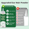 EcoStylife Dog Ear Hair Removal Tool – 30g Ear Powder, 5.5" Hemostat & Electric Dog Ear Trimmer – Helps Reduce Wax & Odor – Grooming Kit for Schnauzers, Poodles & Breeds with Ear Hair