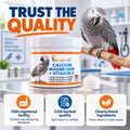 UnRuffledRx™ Bird Calcium Plus with Magnesium and D3, Dissolves Clear and Tasteless in Water, Supports Bone, Muscle, Feather and Egg Health, 45 Servings, Made in FDA-Registered USA Facility