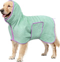 Soft Dog Bathrobe Fast Drying Dog Coat, Super Absorbent Dog Towels for After Bath, Microfiber Pet Robe Adjustable Collar