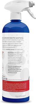 Vetericyn FoamCare Medicated Horse Shampoo | Sprayable Equine Shampoo with Ketoconazole for Healing Relief from Itchy Sk