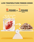 Freeze Dried Chicken Hearts for Cats & Dogs, 17.64 oz (1.1LB)