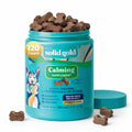 Solid Gold Calming Chews for Dogs - Dog Calming Chews w/Melatonin for Separation, Stress & Hyperactivity Relief - Supports Relaxation for Travel, Fireworks & Storms - All Ages & Sizes - Bacon 120ct