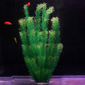 Hamiledyi Aquarium Plants Plastic Decor Fish Tank Green Decorations Plants Ornament Safe for All Fish,Extra Large 23-inc