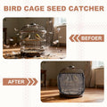 Bird Cage Seed Catcher, Bird Cage Net Cover Seeds Guard, Universal Birdcage Accessories, Blue/Green, Circumference 31.5"