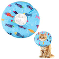 Cat Cone Collar Soft Cute Adjustable Cat Donut Recovery Collar Elizabethan Cats Cones to Stop Licking Comfortable Anti-Bite Neck Cone for Pet Kittens After Surgery