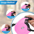 360°No Tangle 26 Ft Retractable Dog Leash for Dogs up to 99lbs
