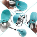 Portable Dog Water Bottle with Bowl, 10oz Leak-Proof Stainless Steel Dog Travel Water Bottle, BPA-Free Pet Water Dispens