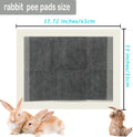 kathson 100 Piece Rabbit Pee Pads,Disposable Pet Pees Pad,Cage Black Carbon Liner,Super Absorbent Leak Proof Cushion Red