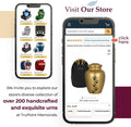 Trupoint Memorials Pet Urn for Dogs and Cats Ashes, Paws Print Grey Cremation Urns for Pets - Gold, Small Up to 17lb