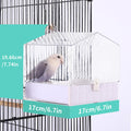 Colorday Bird Bath for Cage, Parrot Bath for Small to Medium Birds, Cockatiels, Parakeets, Budgie, Quaker, Conure, Lovebirds, Finches, Transparent, 6.7X6.7X7.74 inch